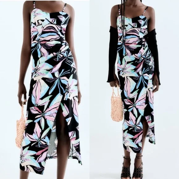 Zara | Dresses | New Zara Linen Blend Tropical Print Corset Dress | Poshmark Zara | Dresses | New Zara Linen Blend Tropical Print Corset Dress | Poshmark